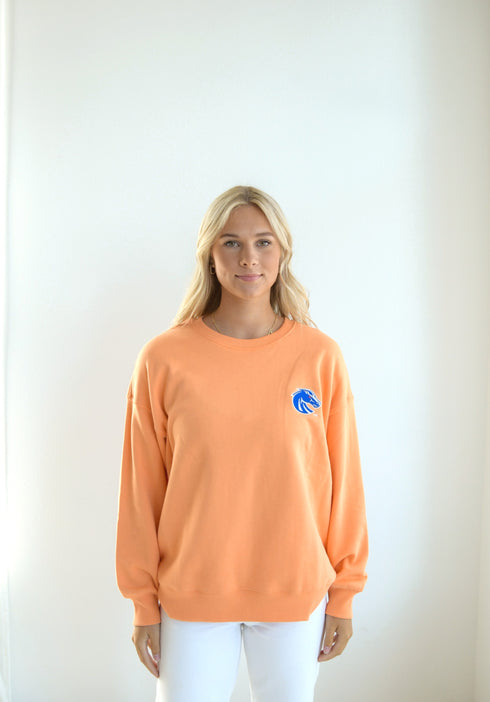 Boise State Barkley Split Lantern Sleeve Crew